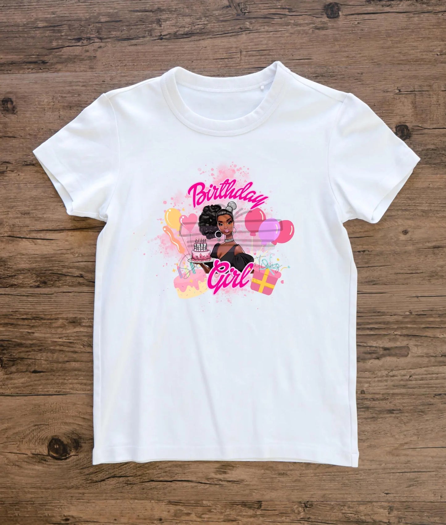 Black Fashion Girl Doll Birthday Digital File, Black Barbi, Birthday Shirts, Girl Shirt, Birthday Girl PNG