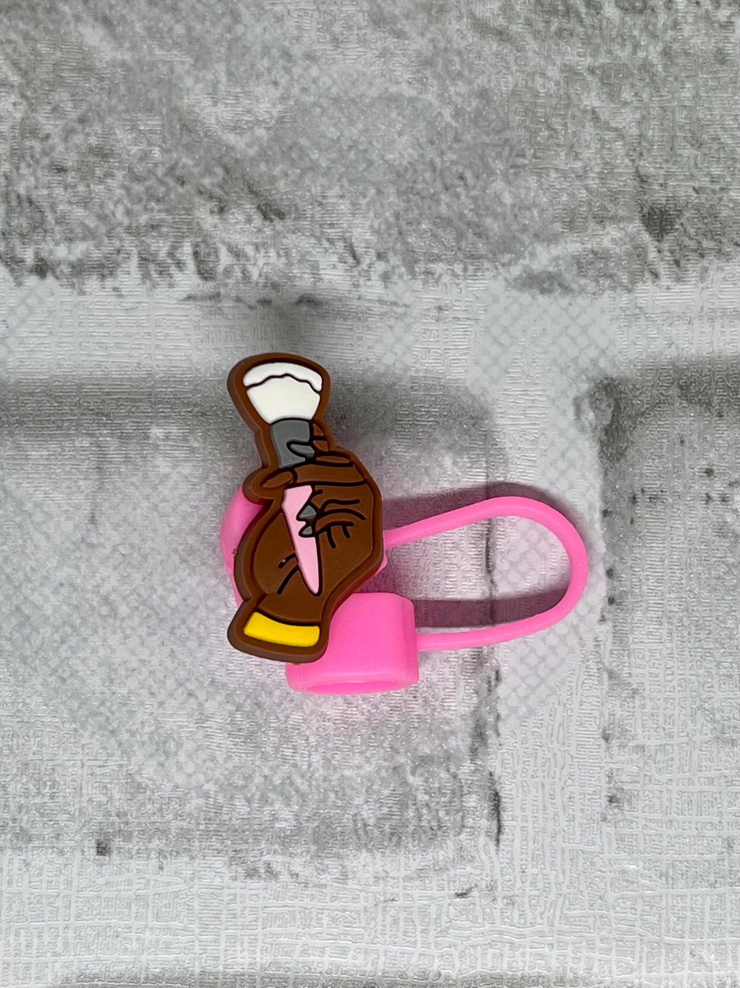 Black Girl Straw Topper - Reusable Silicone Straw Covers