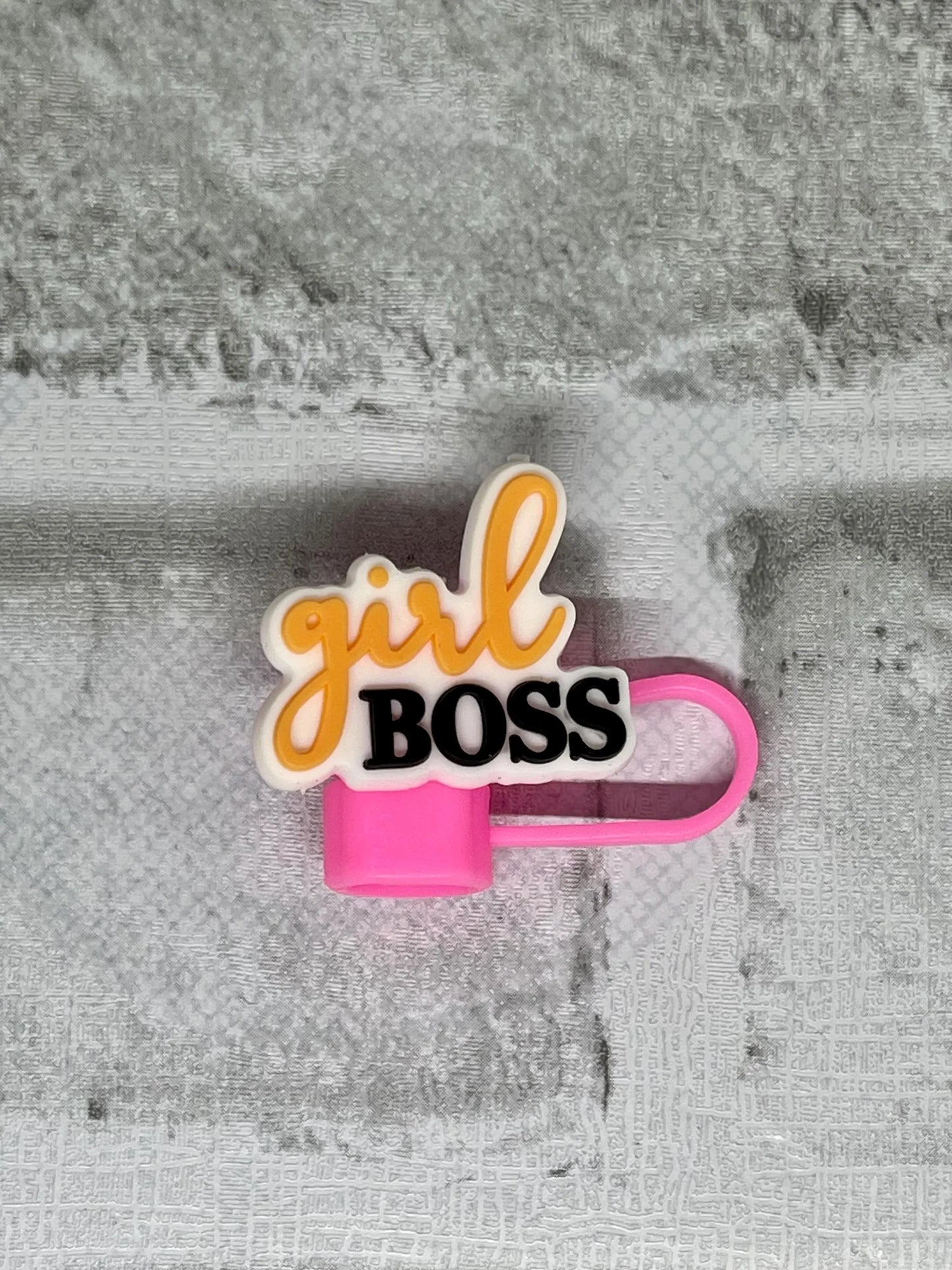 Black Girl Straw Topper - Reusable Silicone Straw Covers