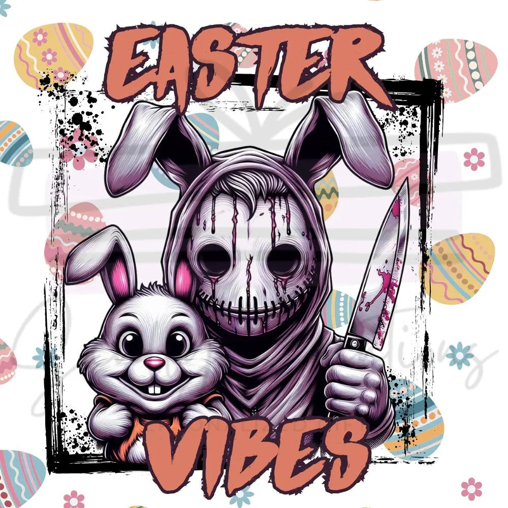 Easter Vibes Horror Character Digital Download PNG
