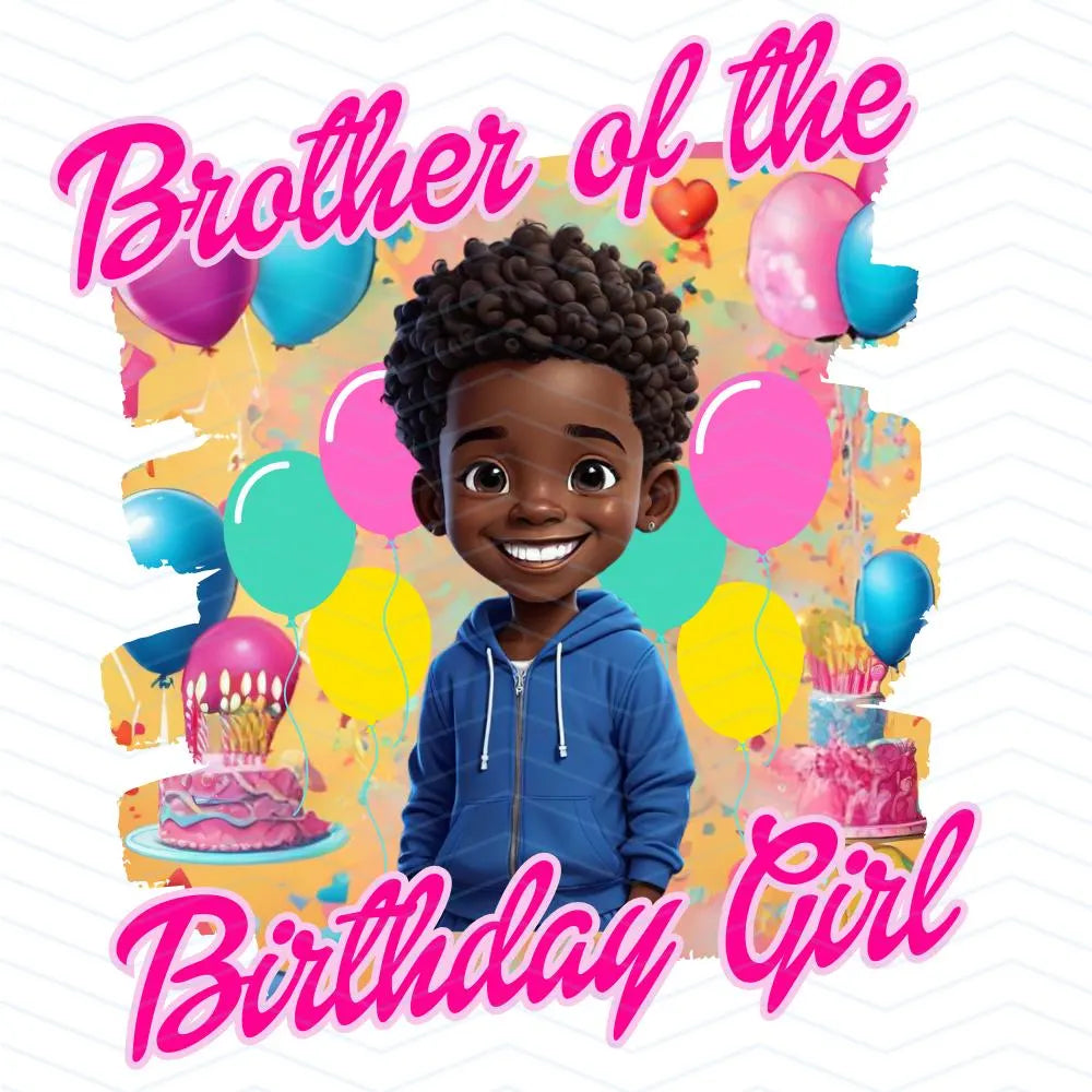 Black Girl Birthday Family Shirt Bundle - Set of 4 Digital Downloads