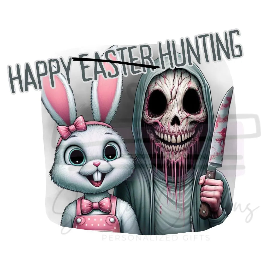 Happy Hunting Easter Horror Character Digital Download PNG