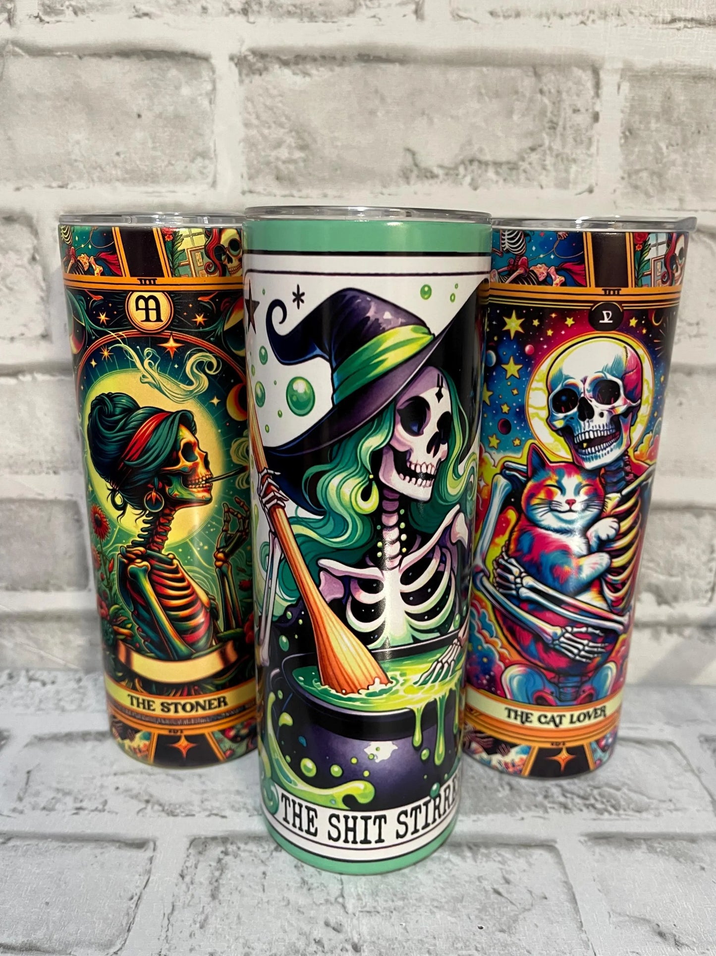 Stoner Tumbler β 420-Friendly 20oz Skinny Cup with Weed Leaf Design