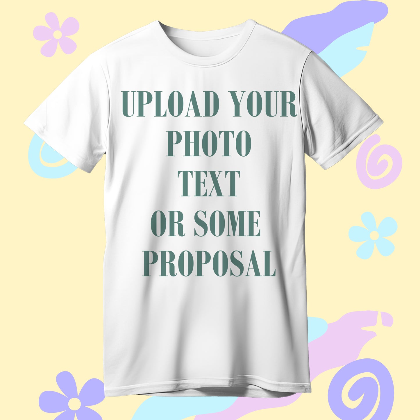 Personalized T-Shirt with Photo, Text, Name, & Proposal