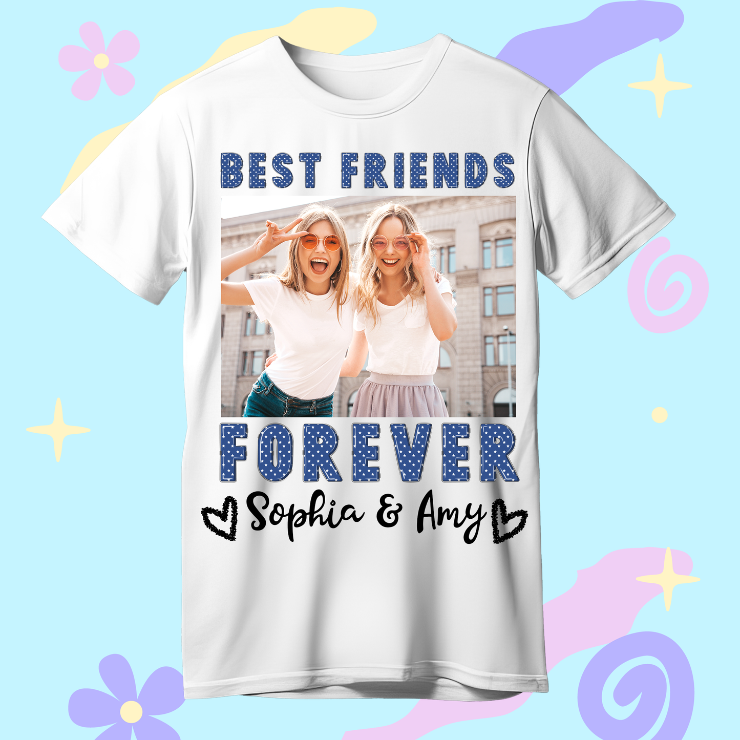 Personalized T-Shirt with Photo, Text, Name, & Proposal
