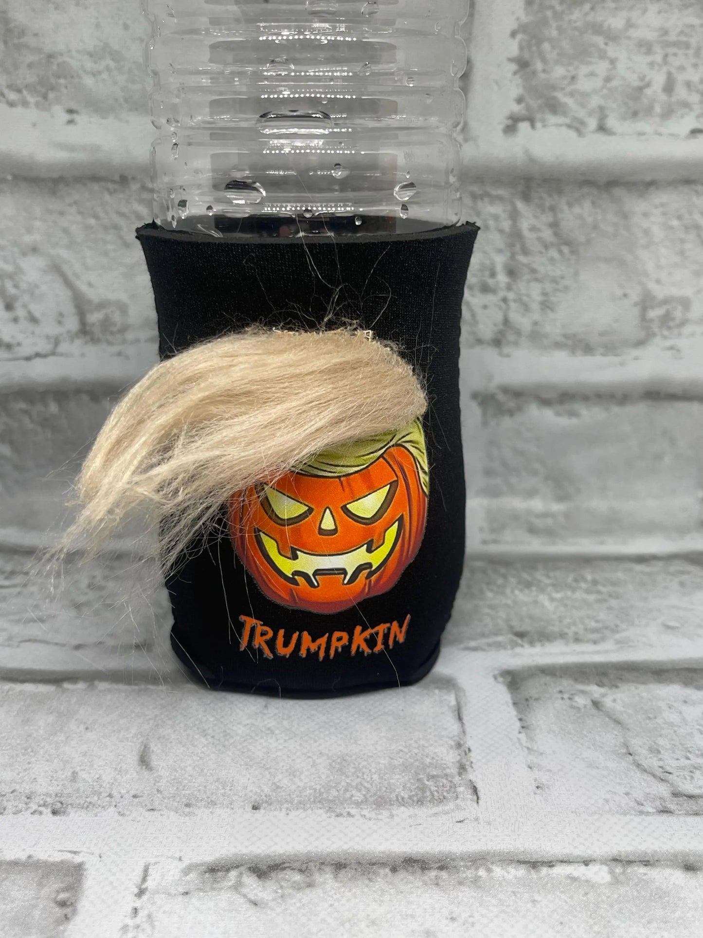 Funny can holder gag gift with wig for men