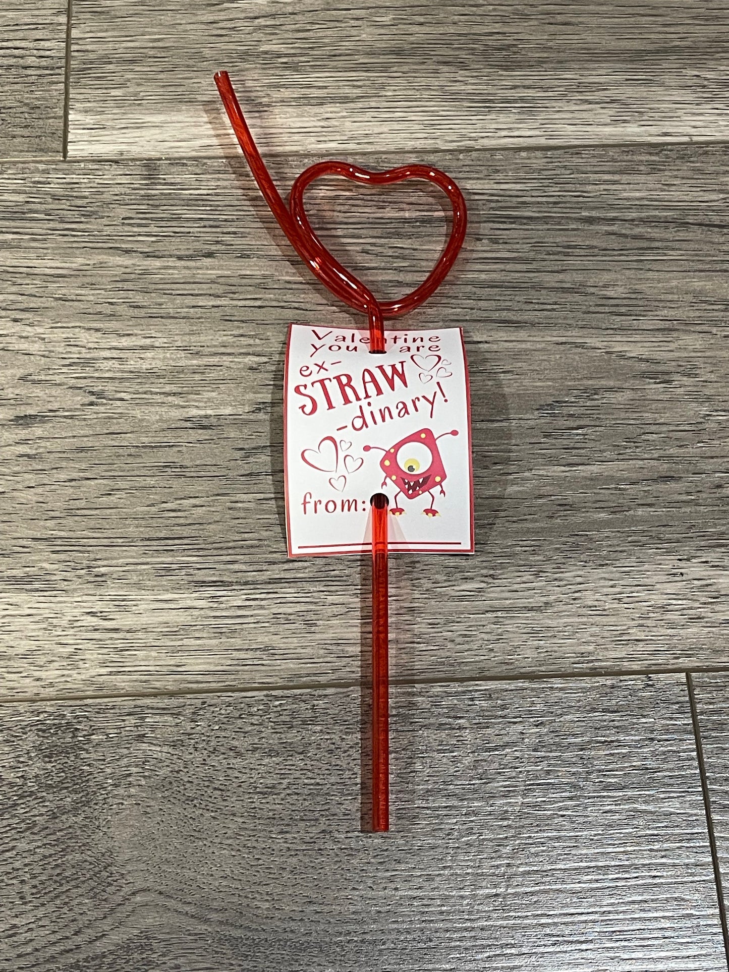 Heart Straw Valentine Party Favor, Valentines gift, silly straws