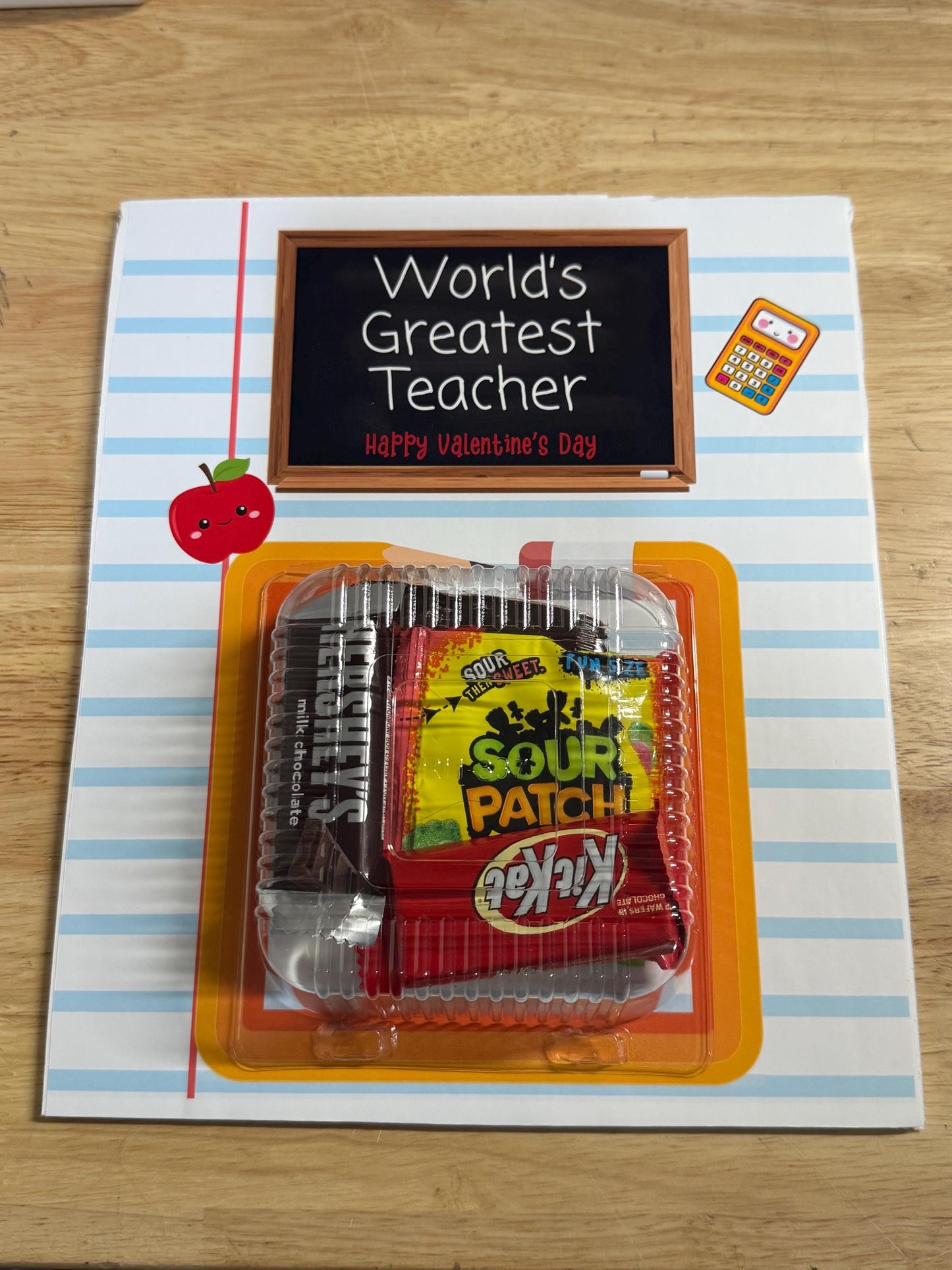 Best Teacher Jumbo Card Digital File - Instant Download - Valentine Jumbo Card File