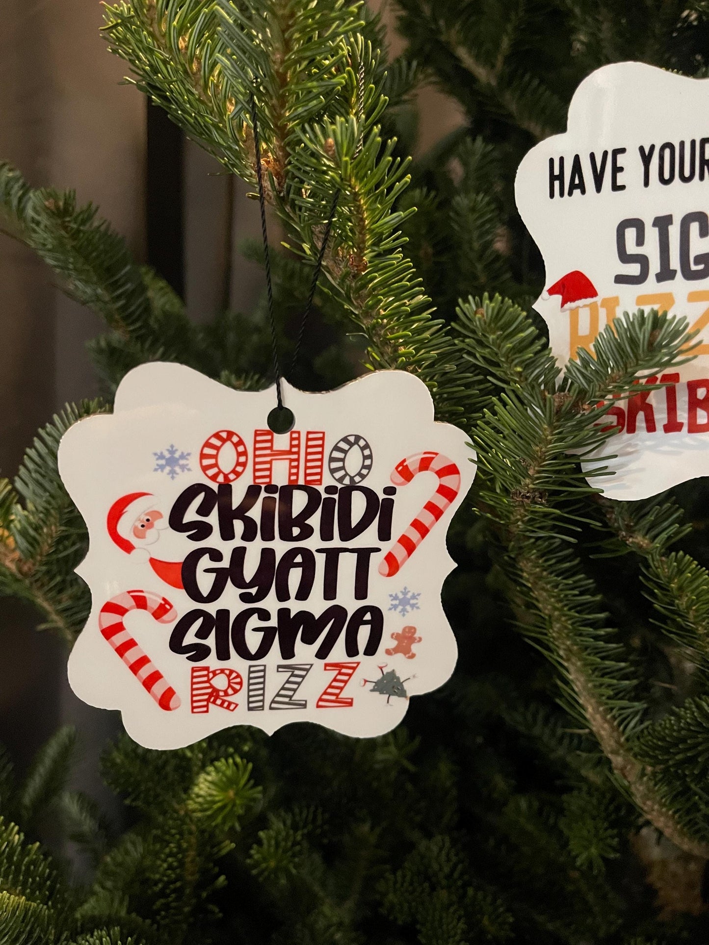 Ohio Gyatt Sigma, Christmas Gifts, Skibidi Ornament, Gifts for teenagers