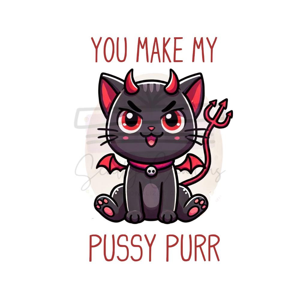 DIGITAL DOWNLOAD Naughty Cat Digital Download - Valentine Plush T Shirt Files