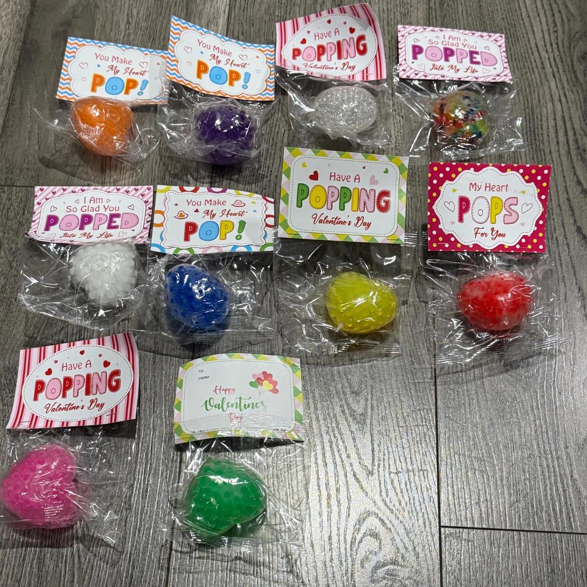 Squishy Heart Valentine Party Favor- Classroom Gifts