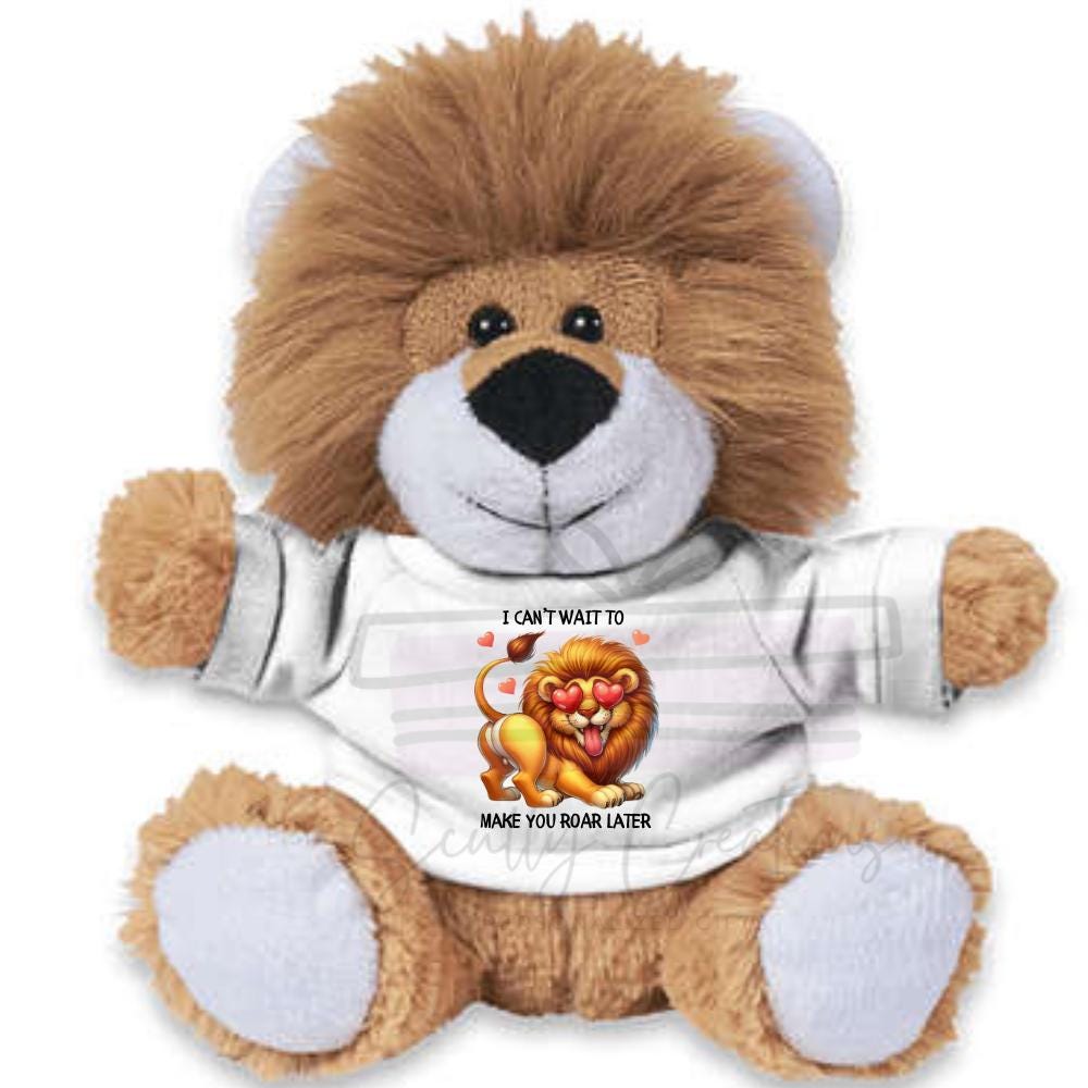 Naughty Lion Shirt Digital Download - Valentine Plush T Shirt Files