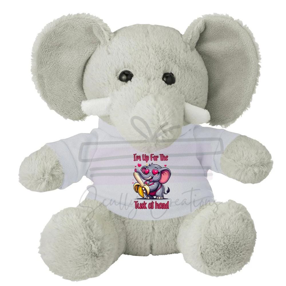 Naughty Elephant Shirt Digital Download - Valentine Plush T Shirt Files