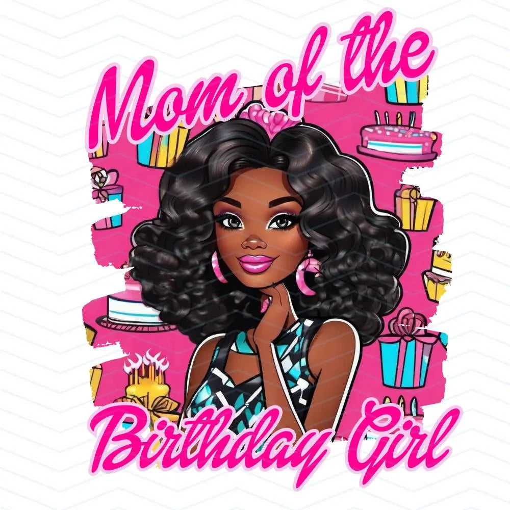 Black Fashion Doll Birthday Bundle - Birthday Girl Digital Download - Birthday PNG