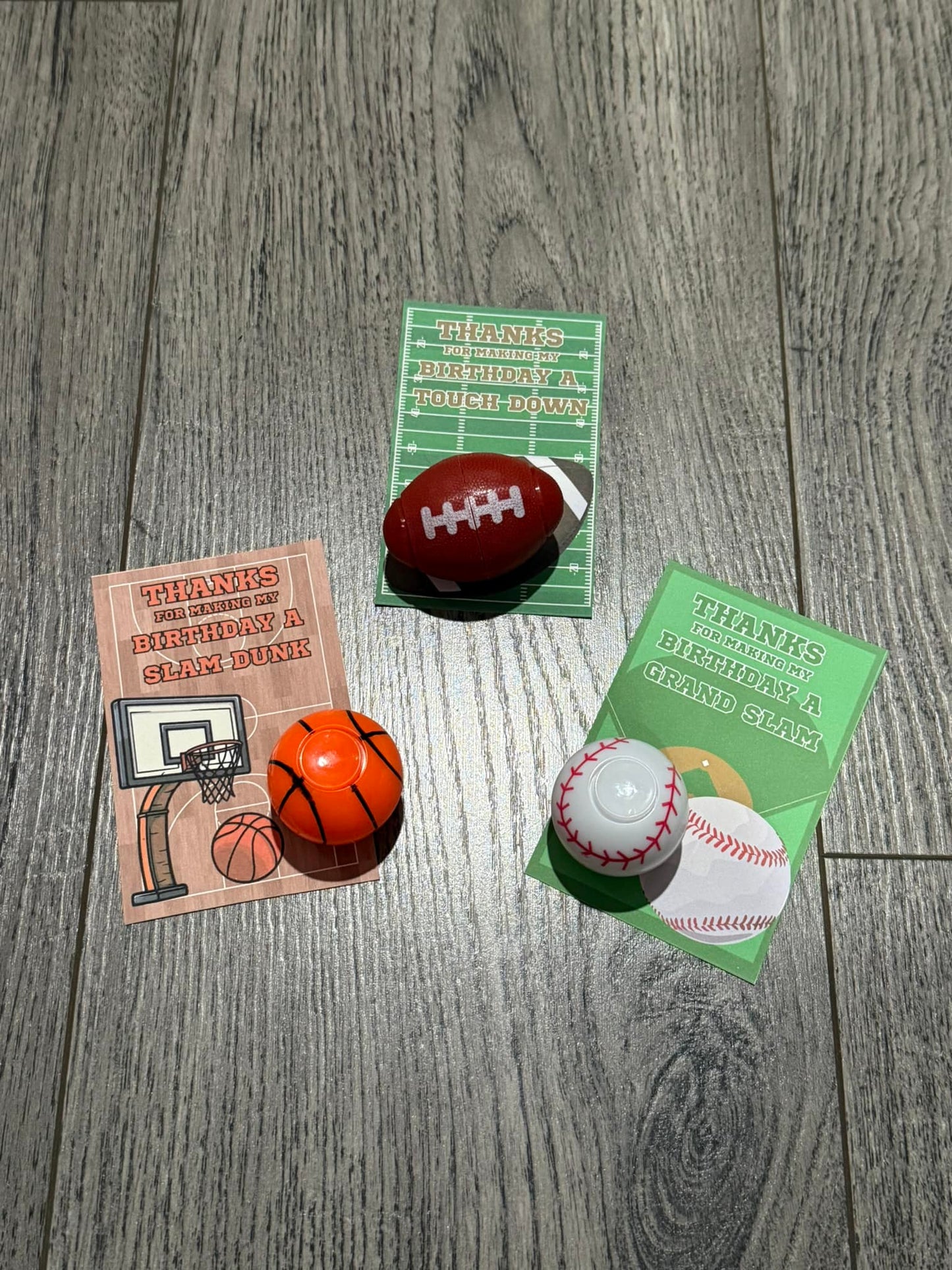 Sports Ball Fidget Spinner Party Favor – Sensory Toy Gift for Kids' Birthday Bags