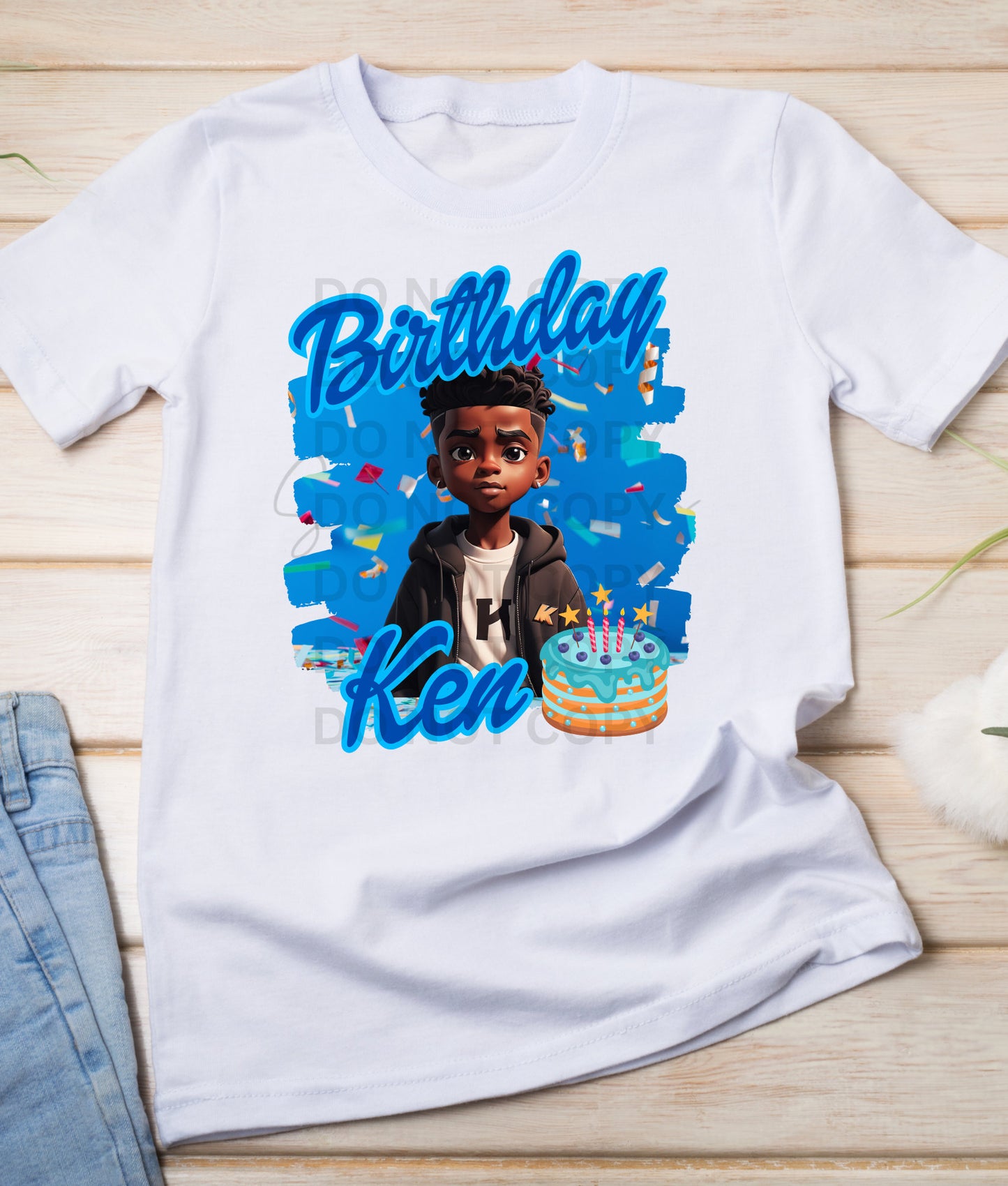 DIGITAL DOWNLOAD Black Ken Boy Birthday Digital File, Black Barbi, Birthday Shirts, Boy Shirt, Ken Shirt File, Birthday Boy PNG
