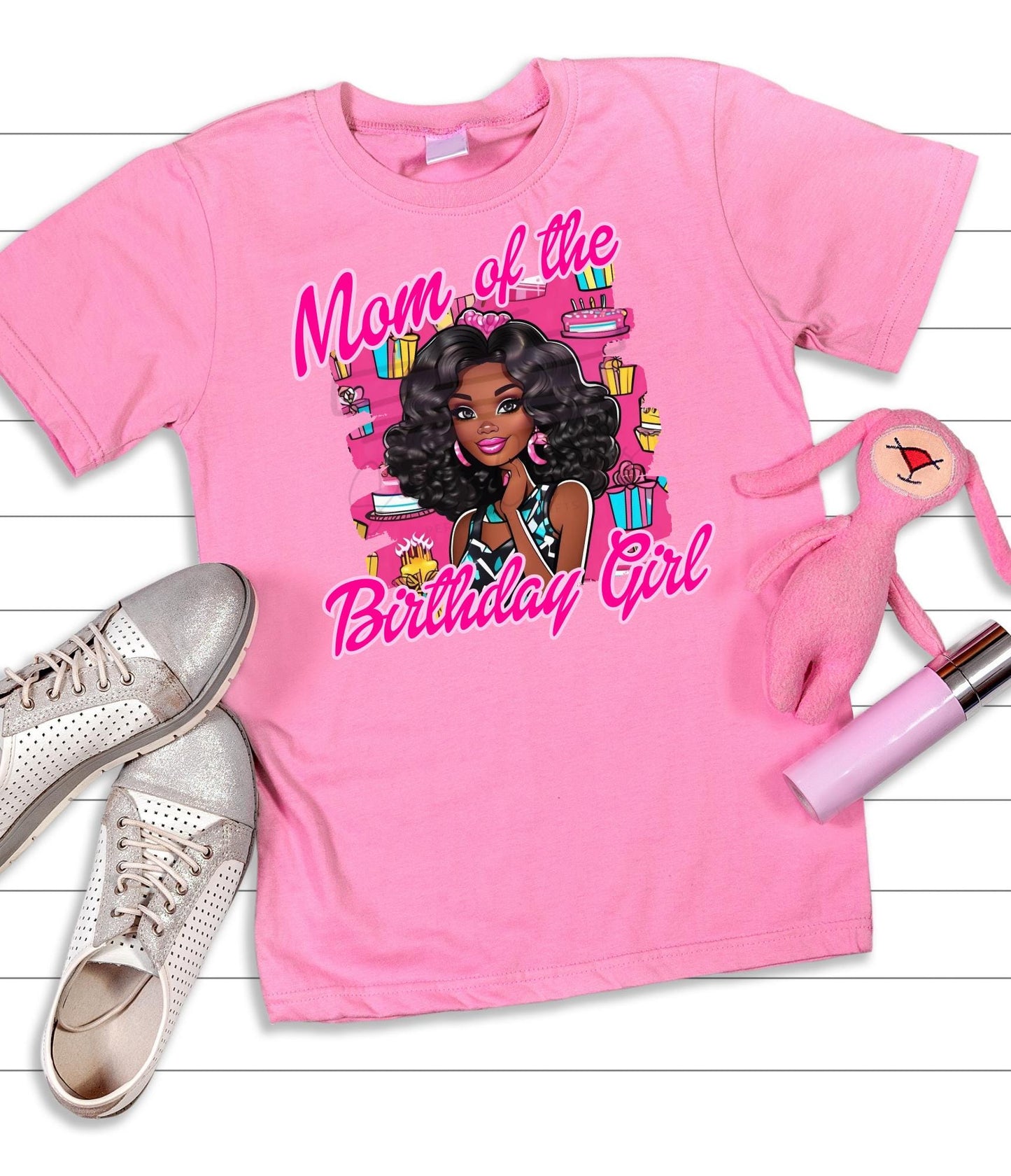 Black Fashion Mom Doll Birthday Digital File, Black Barbi, Birthday Shirts, Girl Shirt, Birthday Mom, Birthday Girl PNG
