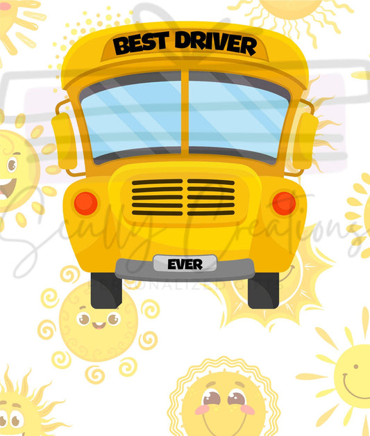 Best Driver Ever Jumbo Card Digital File - Bus Driver Cards- Instant Download - Valentine Jumbo Card File